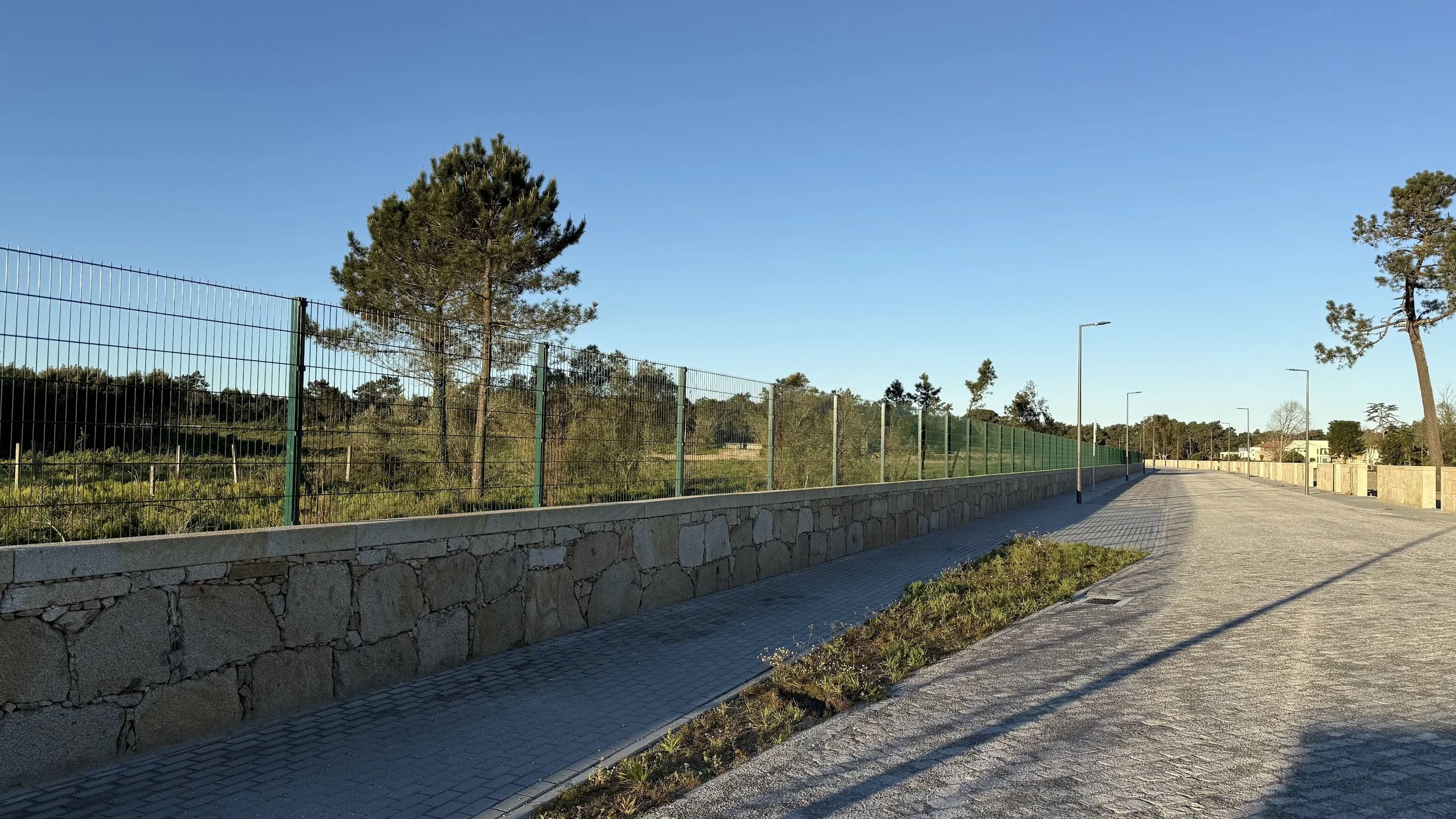 Detalhe das fachadas dos lotes