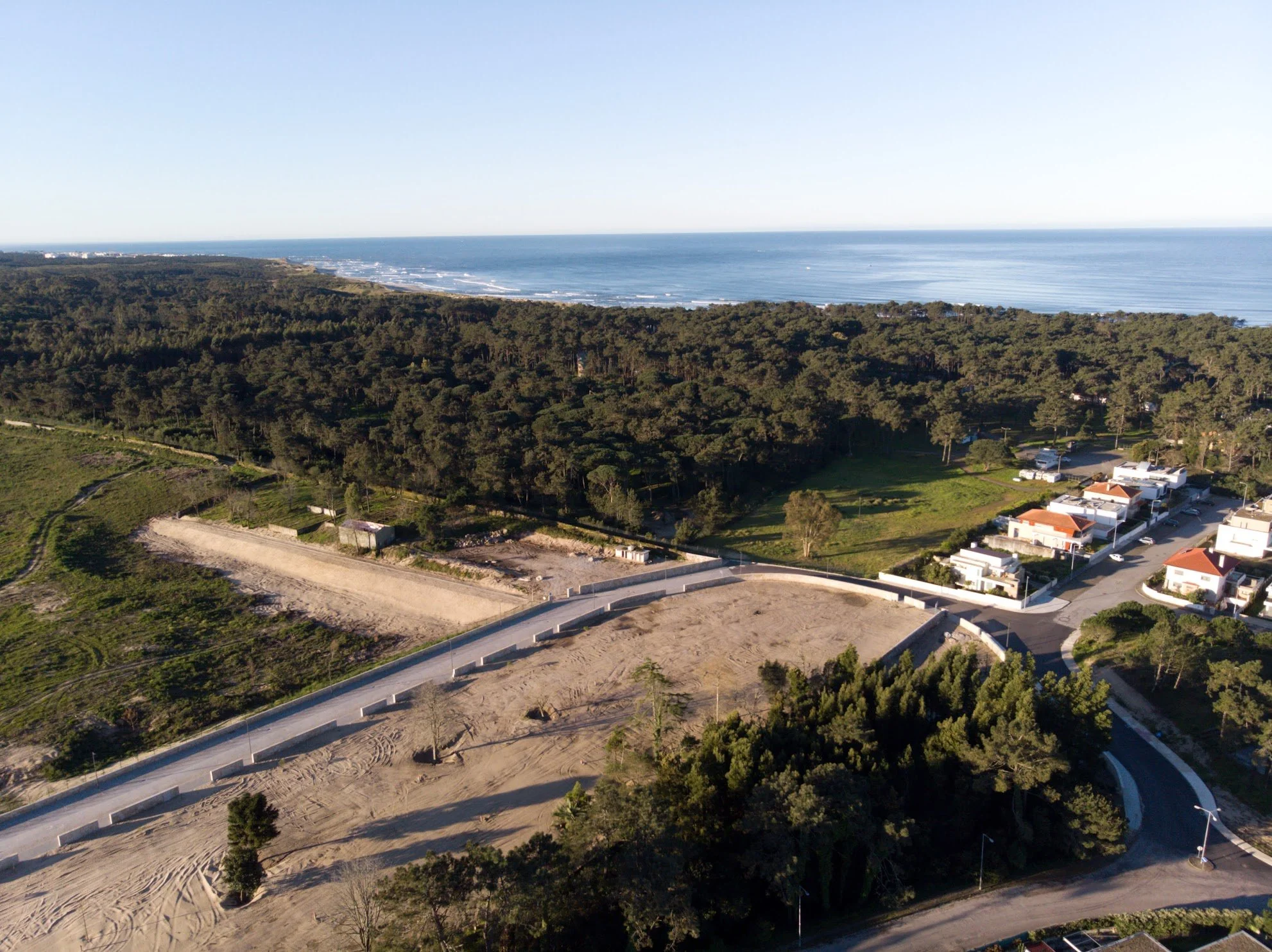 Vista aérea da localização privilegiada