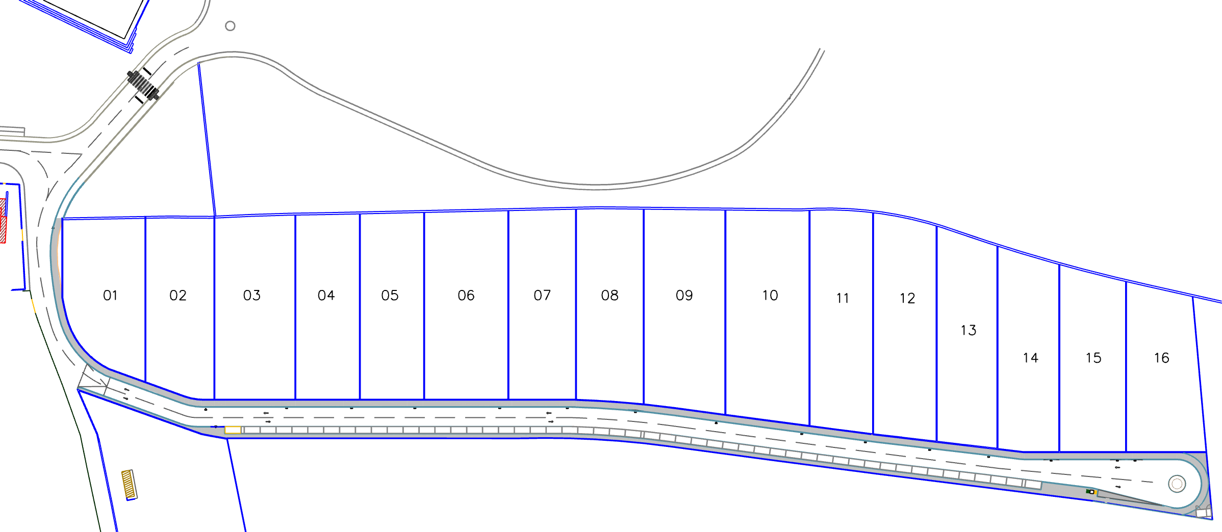 Diagrama dos lotes da Quinta das Austrálias